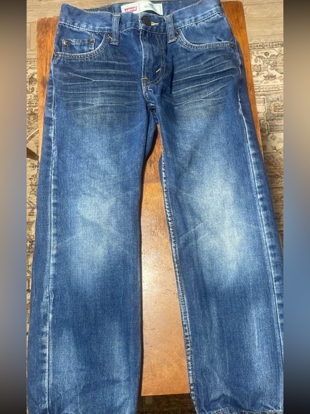 Levi's 505 Boys Blue Washed Denim Jeans